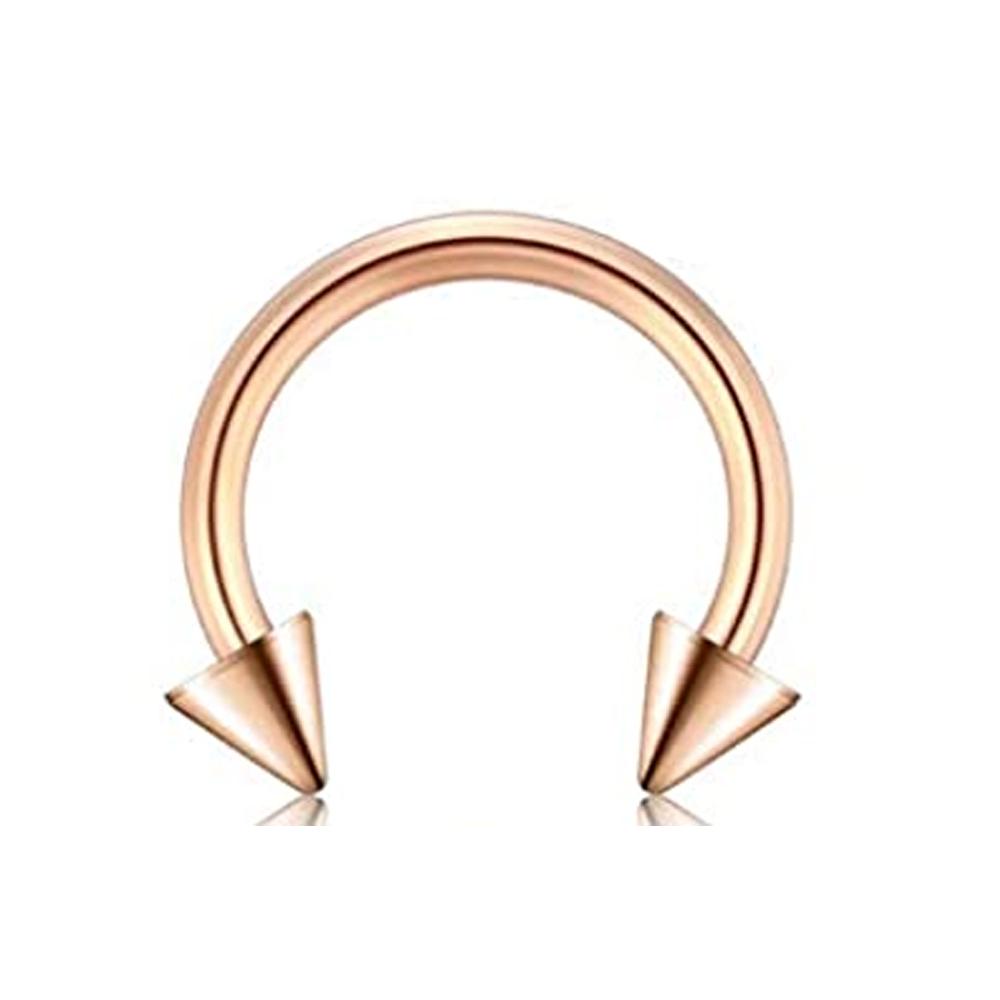 WKOUD 16G Surgical Steel Septum Piercing Nose Hoop Clicker Ring Lip Labret Conch Helix Cartilage Daith Earring Hoop Jewelry