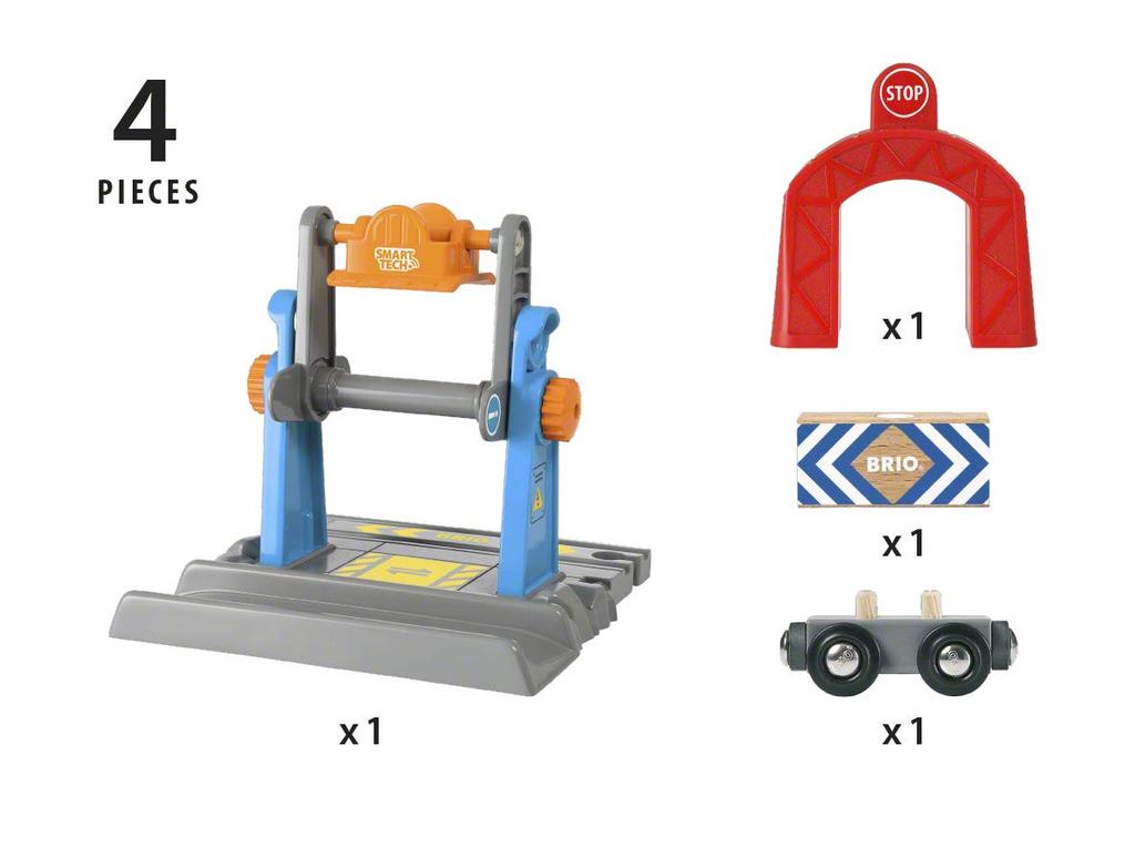 BRIO BRIO WORLD Smart Tech Lift & Load Crane 33827 Wood 33827