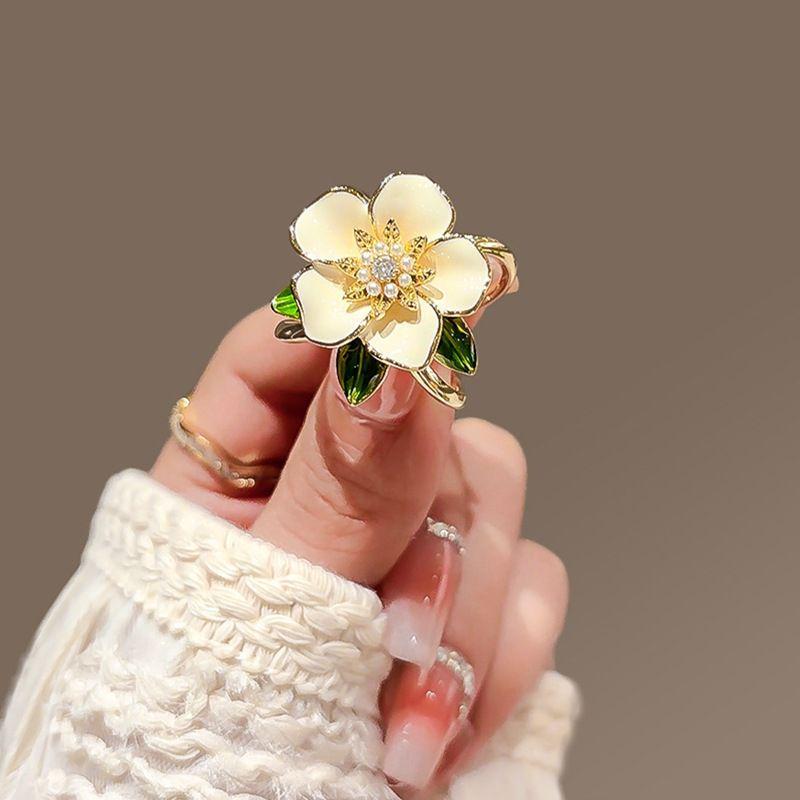 Pearl Camellia Brooch: Elegant Floral Pin for Discreet Coverage