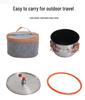 Stainless Steel Portable Outdoor Pressure Cooker - Multi-functional and Explosion-Proof for Camping