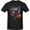 Mudvaynes Shirt Men's Cotton Short Sleeve Top Fashion Crew Neck T-Shirt Black
