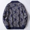 Vintage Cardigans for Men Shawl Collar Knit Cardigan Sweaters Button Down Knit Sweater Casual Long Sleeve Cardigan Men's Spring Fall Knitted Jacket