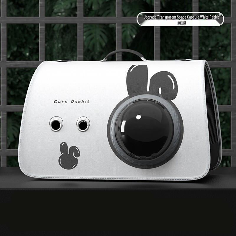 

Прозрачный рюкзак-капсула для питомца: Дышащая переноска на одно плечо для кошек и собак Small up to 8 lbs