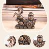 Horse Miniature Figurine Tabletop Ornament Art Crafts Vintage Feng Shui Decor for Table Desk Home Decoration Birthday Gift