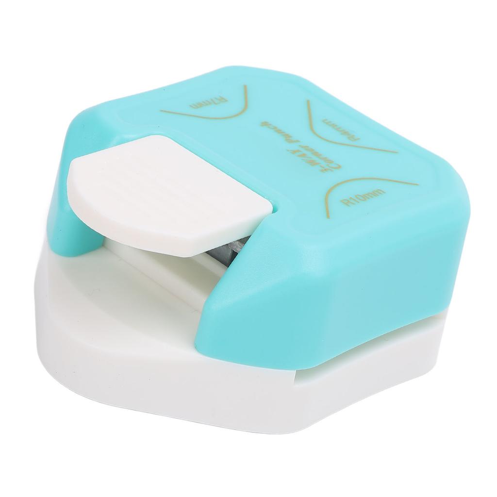 Blauer Rundenecken-Papier-Eckenschneider R4mm R7mm R10mm Papier-Eckenrunder-Locher für Karte Foto