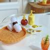1 Set Miniature Bathroom Supplies, 1:12 Scale Mini Bathroom Accessories, Realistic Shampoo Bottles Towels Combs Mirrors for Doll Mansion Bathroom Sink