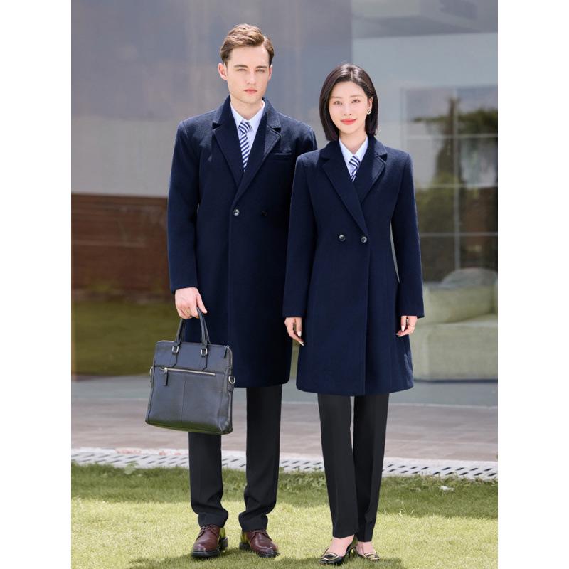 Unisex Woolen Mid-Length Coat - Warm, Versatile for Autumn/Winter 2025