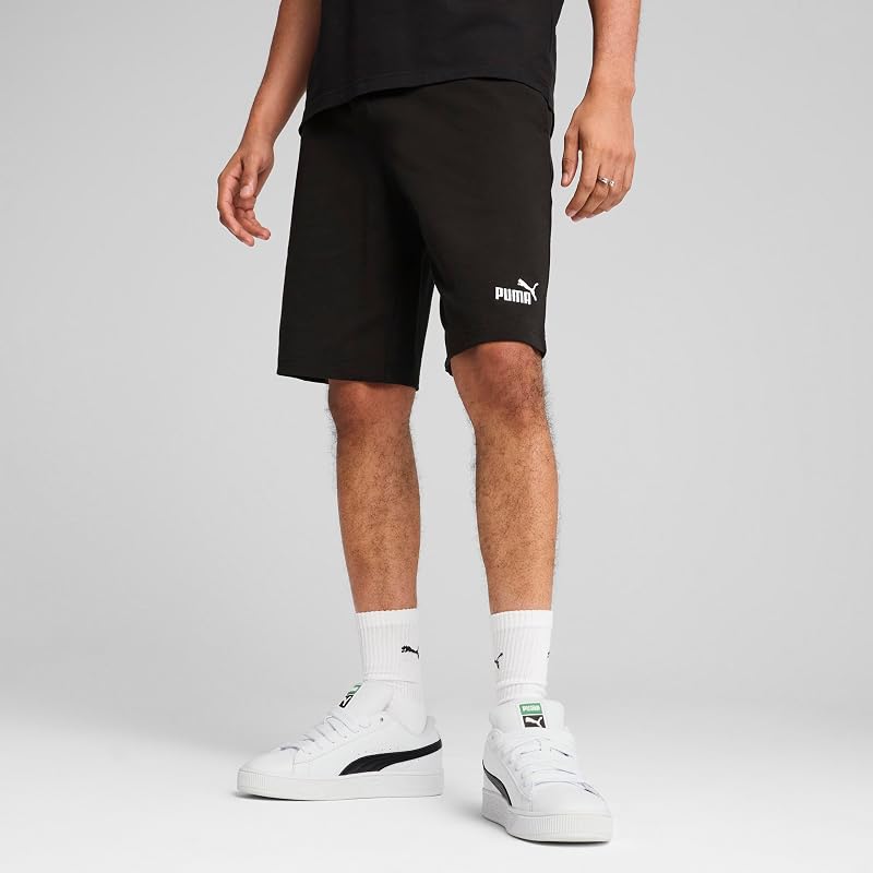 68754101_ESS NO.1 Logo Jersey 10 Shorts_Puma Black_L
