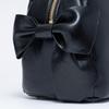 JILL STUART Pecot Shoulder Bag with Ribbon Feminine and Vintage Design, Style, Black, JSLH5EH1, Women's