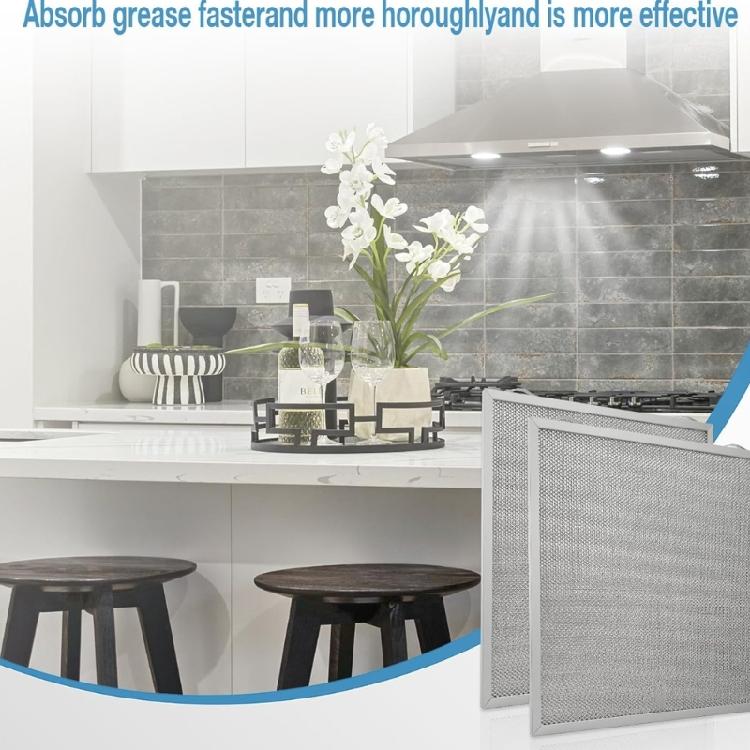 High Quality Metal Range Hood Grease Screen 2 Pieces Set For S97017415 QDE30BL QDE30SS