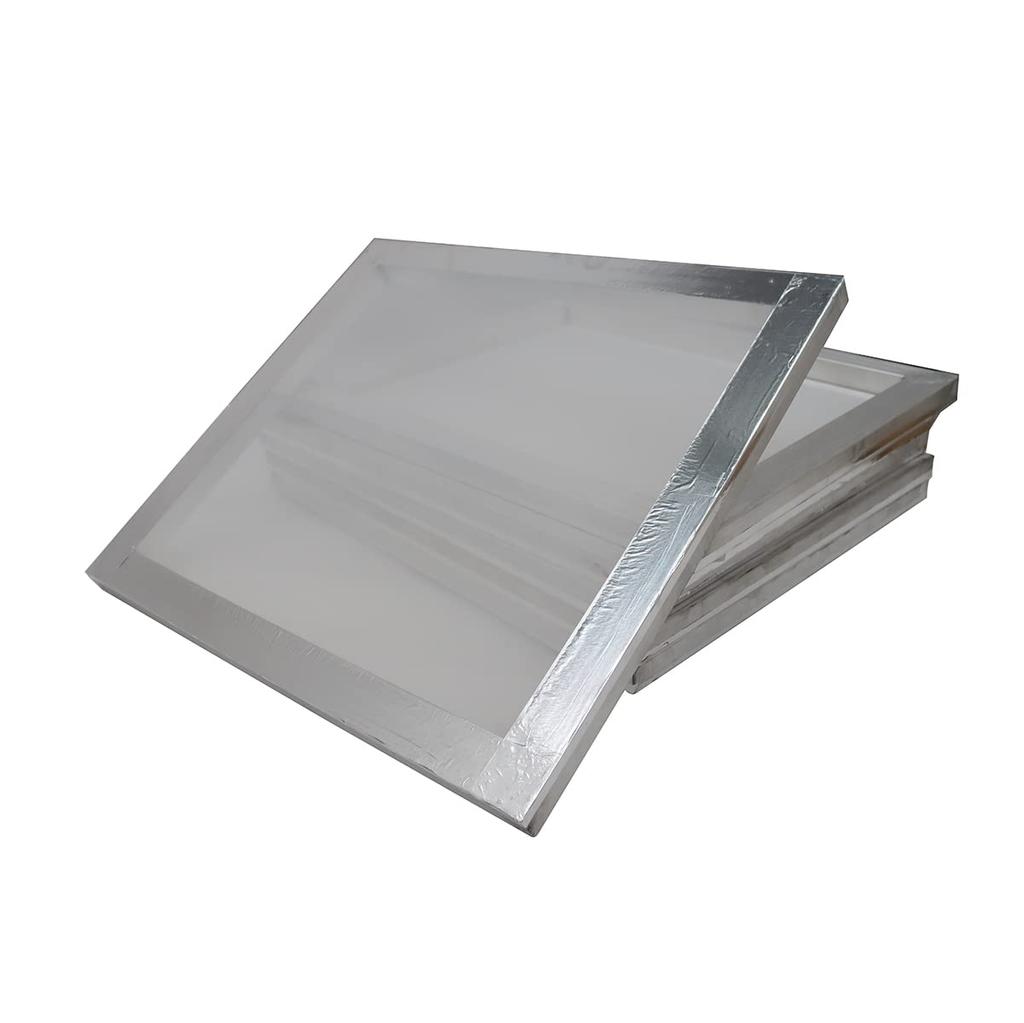 INTBUYING Siebdruckrahmen für Siebdruck, Aluminiumlegierung, Innenmaß 110 Mesh, Druck, Rahmen, Gaussed, 38x43cm,
