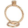 Candlestick Metal Gold Stand for a Long Candle Decorative Table 19 cm