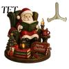 Festival Atmosphere Decor Christmas Wooden Table Sign, 2D Flat Santa Claus/Snowman Reading Desktop Ornament Xmas Home with Stand, Holiday Tabletop