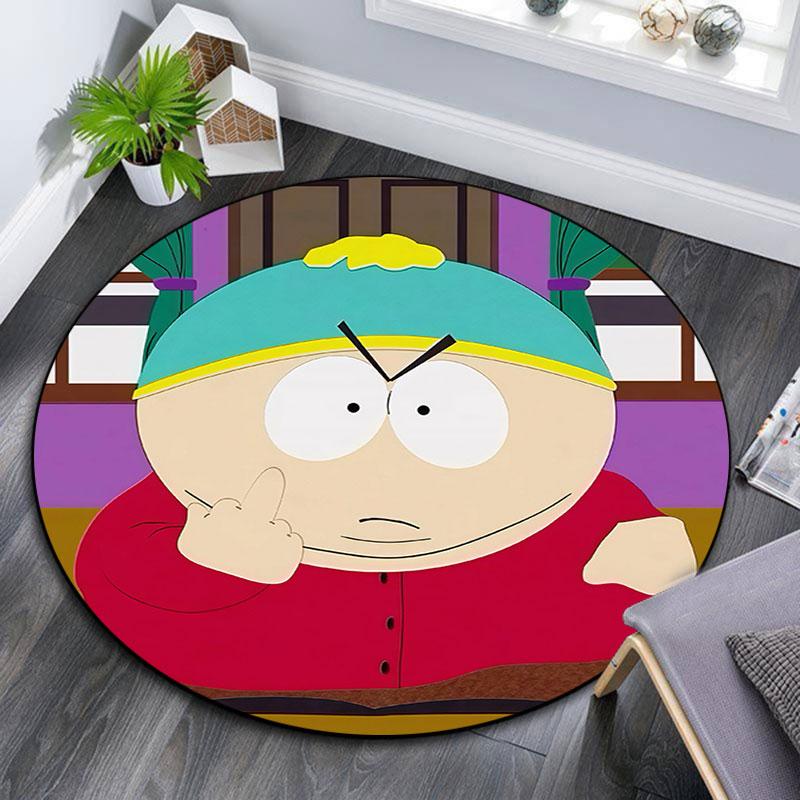 Eric Cartman Pattern Round rug,Carpet Rug for Living Room Bedroom Playroom ,Non-slip Floor Mat,Holiday Gifts and Birthday Gifts.