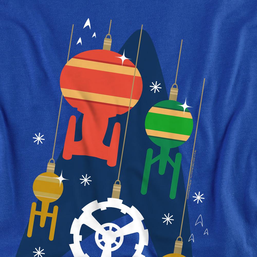 Star Trek Unisex Adult Spaceship Bauble Christmas Sweatshirt
