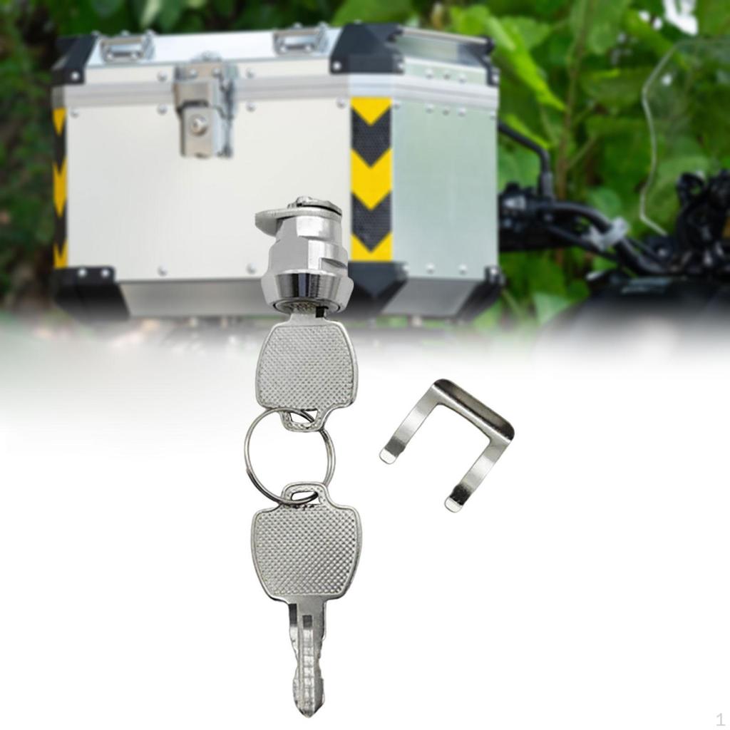 Motorcycle Rear Trunk Lock Cylinder Scooter Fitting Accessories Replacement 20mm Flat