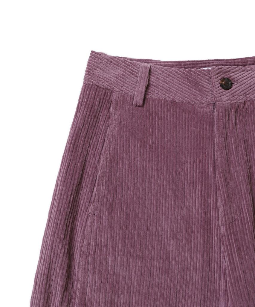 Michikoleondeonkosino Curved Corduroy Pants Mauve Purple