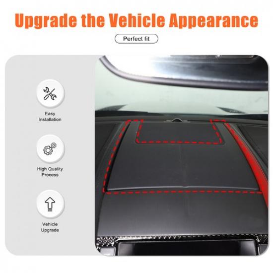 Glossy Piano Black Center Air Vent Trim Sticker For Jaguar F-Type X152 2013-24