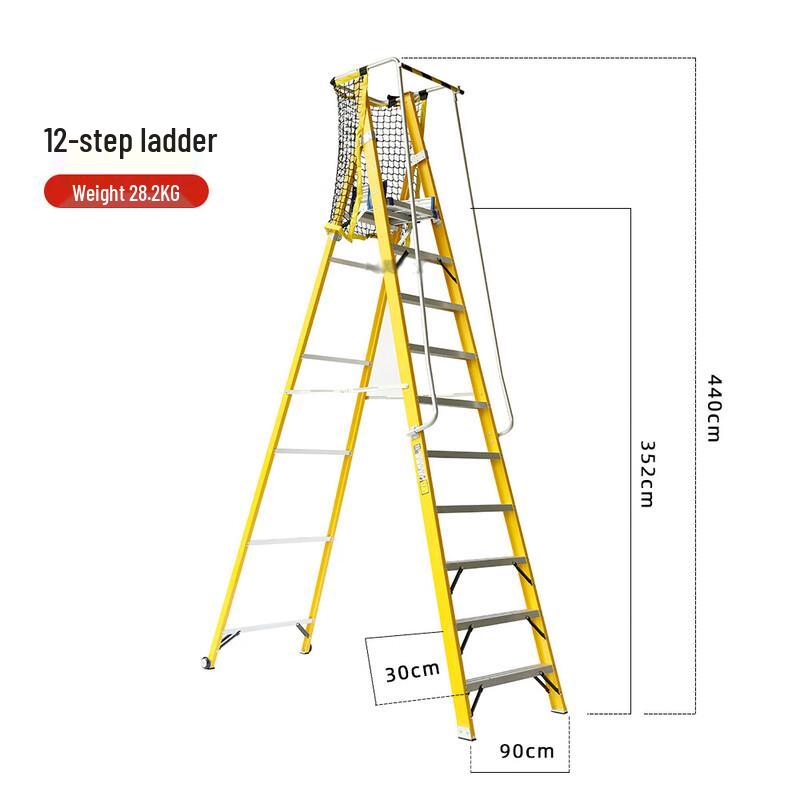 Guyin Fiberglass Insulated Folding Platform Ladder