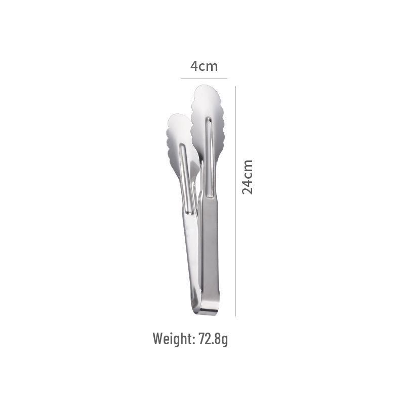 Stainless Steel Food Tongs for BBQ, Steak, Grilled Meat & Vegetables