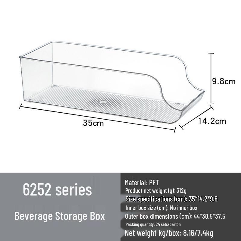 Food-Grade Refrigerator Storage Box with Lid for Kitchen Items