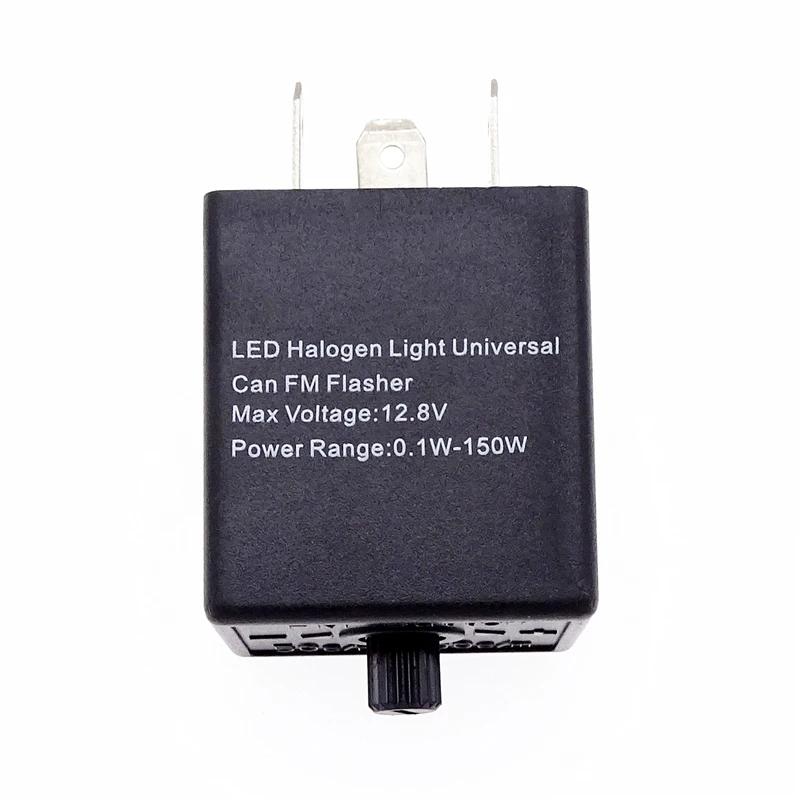 12V Universal 3-PIN Motorcycle Adjustable Flashes Relay LED Turn Signal Lamp Blinker Light Accessories Fit For Most Motorcycle