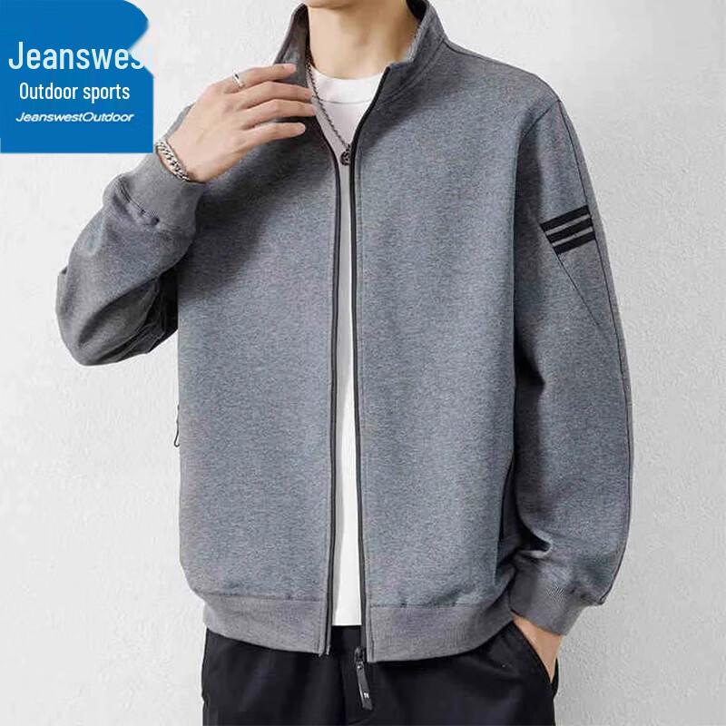 Jeanswest Men's Casual Outdoor Stand Collar Jacket