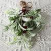 Simulated Mistletoe Branch Fake Sprigs Bunches Stems Festive Mistletoe Garland Durable Faux Branches for Christmas Tree Crafts