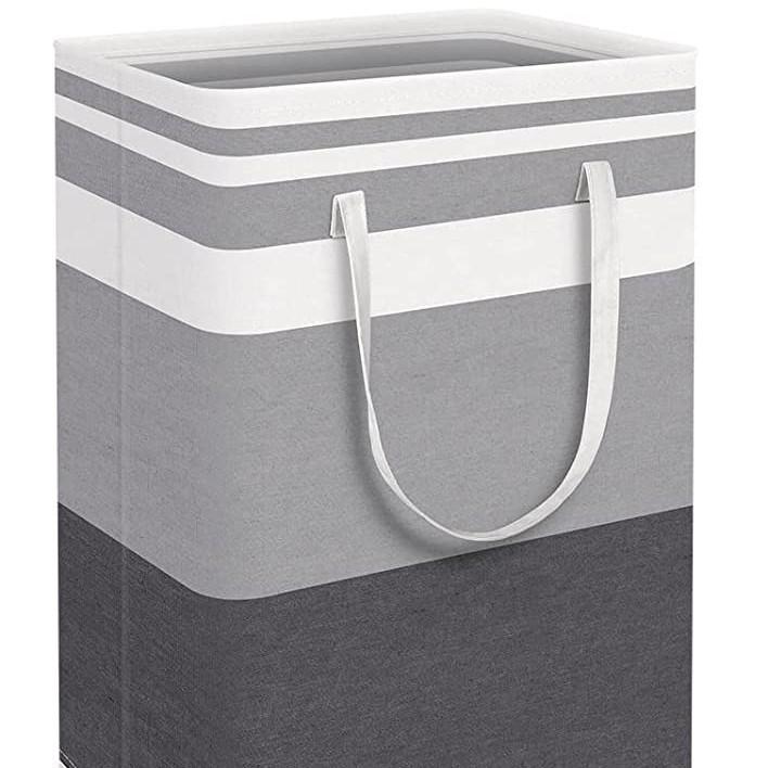 1PC Fabric Laundry Basket Simple Clothes Sundries Storage Box Foldable Bag Large Capacity Laundry Basket