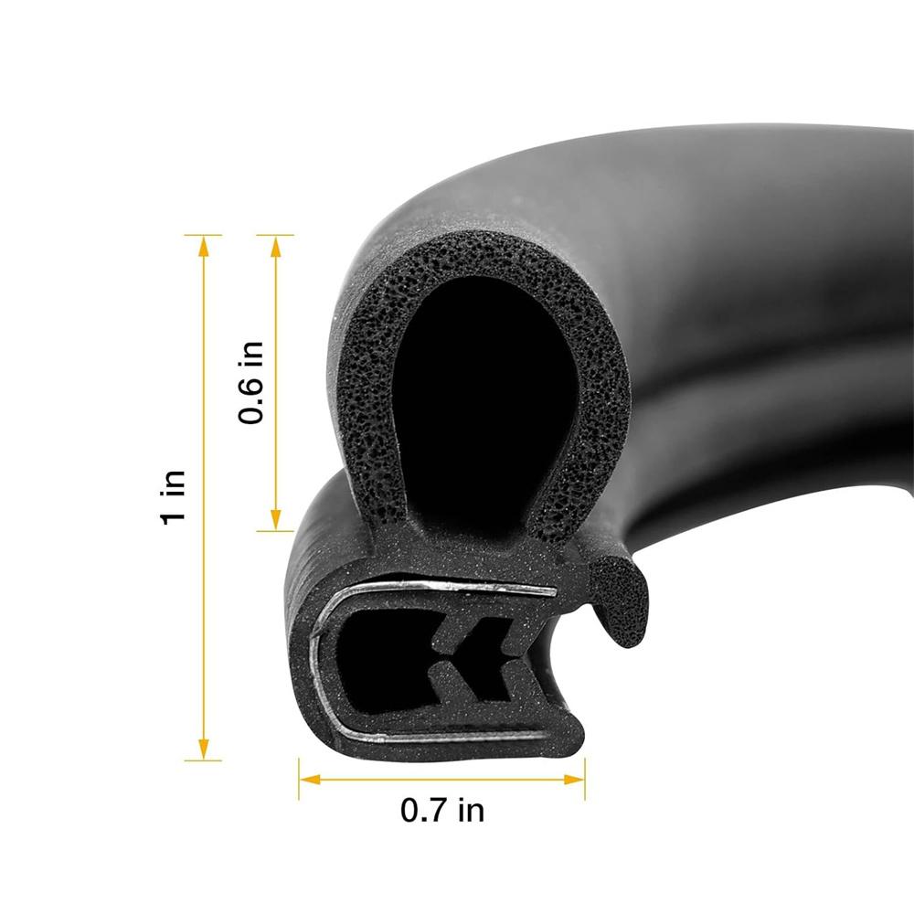 Door Rubber Weather Stripping For Peterbilt 377 1986-07 13.5 Ft 1100 Series Cab 20-10985-644 R60-6001-650 2010985644
