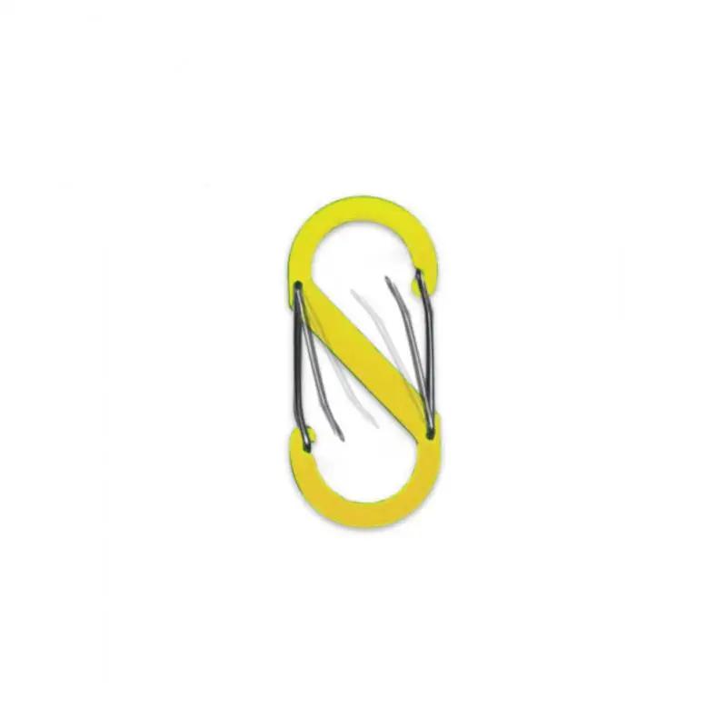 1pc S Type Carabiner With Lock Backpack Buckle Aluminum Alloy Outdoor Camping Small-sized S-shaped Climbing Buckle S-shaped