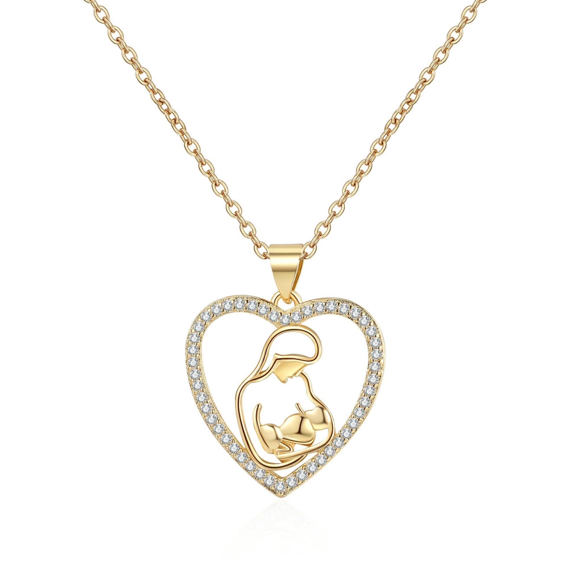 

Модное ожерелье в форме сердца, разработанное Female Niche, кулон Love, подарок на День матери