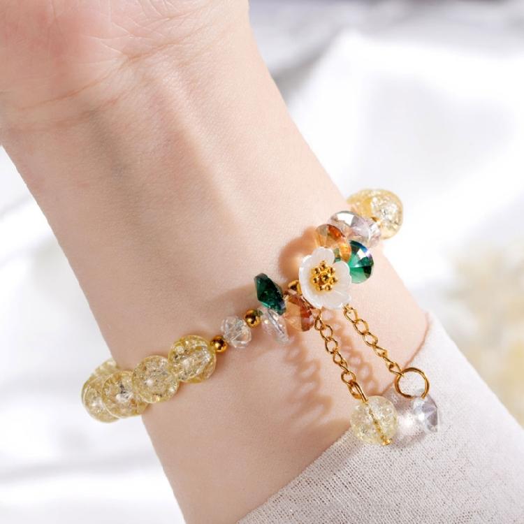 Rope Bracelet Sweet Flower Bracelet Colorful Beaded Bracelet Suitable for Party