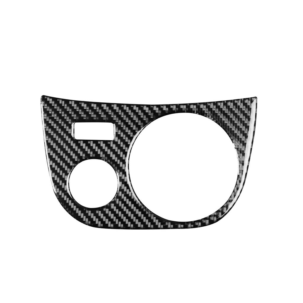 Sdbn7 Real Soft Carbon Fiber Car Cup Holder Panel Sticker Accessories For SEAT Leon MK2 1P 2005 2006 2007 2008 2009 2010 2011 2012