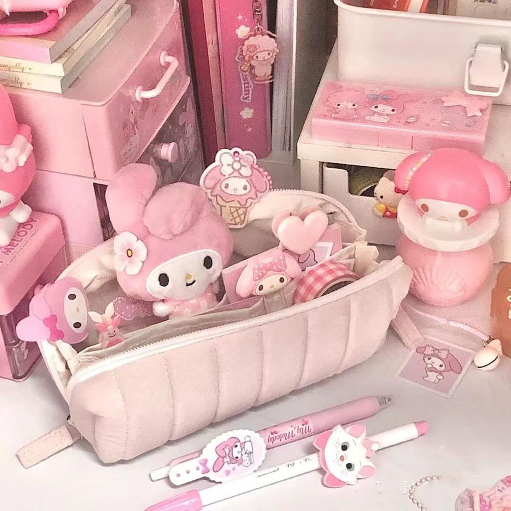 Cloud Bread Pencil Case Simple Yet Stylish Suitable for Women Without Collision Large Capacity Stationery Box