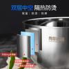 Eco-friendly Double Layer Anti-Rust Stainless Steel Classic Bowl Thermal Insulation Kitchen Flatware Food Storage Container