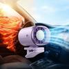 Rotating Clip-On Cooling Fan Rechargeable Adjustable Speed Car Fan Portable Personal Air Conditioner for Car Desk Travel