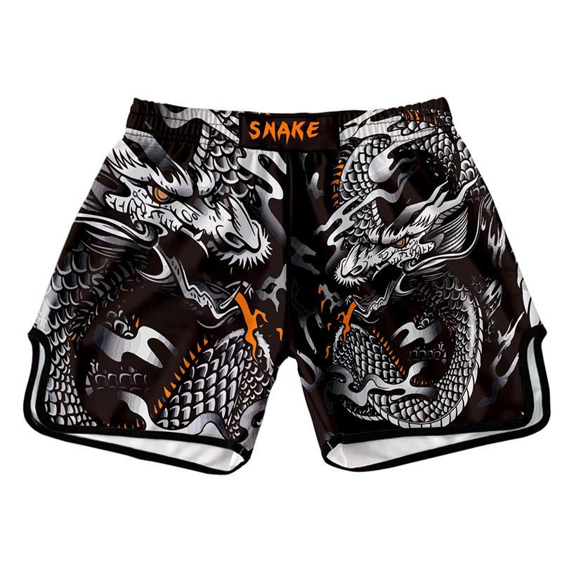 Shorts d'entraînement MMA Boxe Muay Thai Hommes Femmes Léger Séchage Rapide Pantalon de Combat Sportif