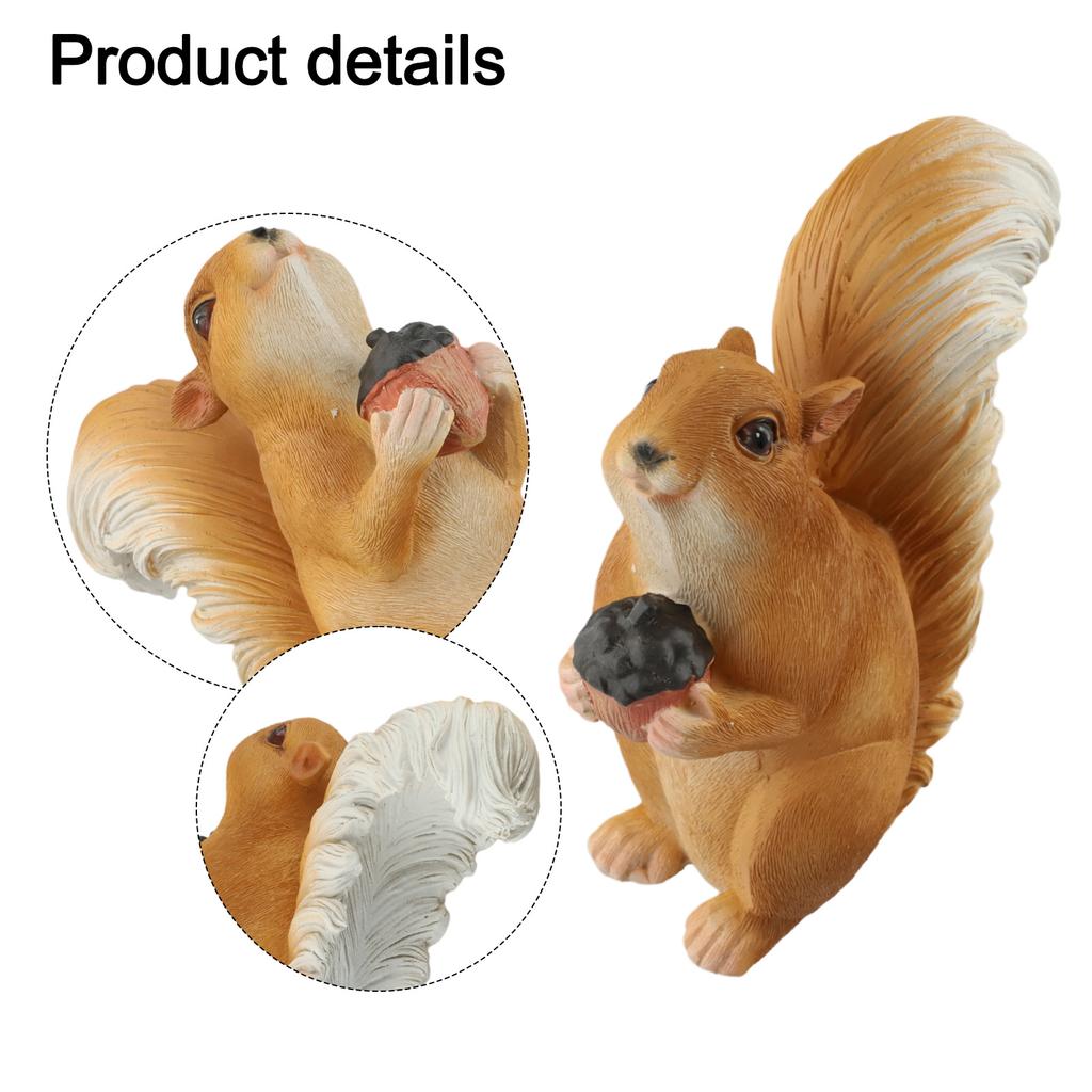 Gartendekoration Eichhörnchen-Statue Naturfreund Dekor