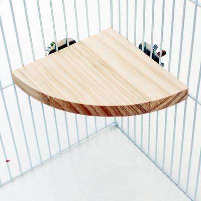 Bird Toys Parrot Fan-shaped Platform Bird Cage Accessory Hamster Jumping Platform Jumping Board Resting Platform Flowering Mouse