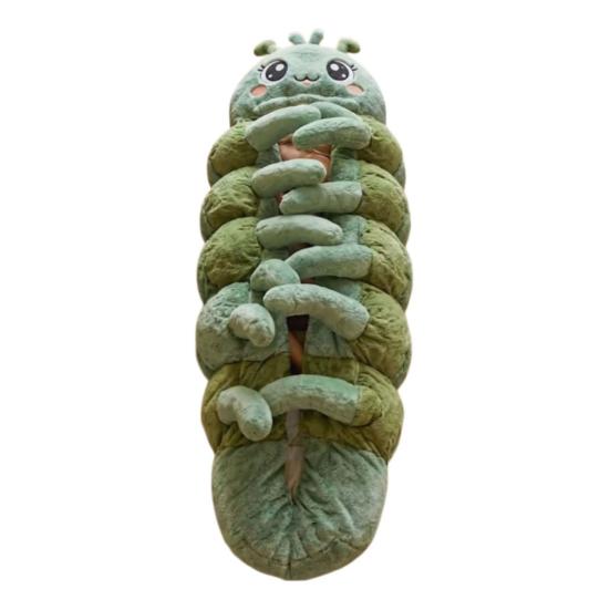 Kuschelige Raupe Schlafsack Gepolsterter Plüsch-Kokonschlafsack Ganzkörper-Liegesack Gemütliches Lese-Nest Innen-Nickerchen-Kokon für Erwachsene