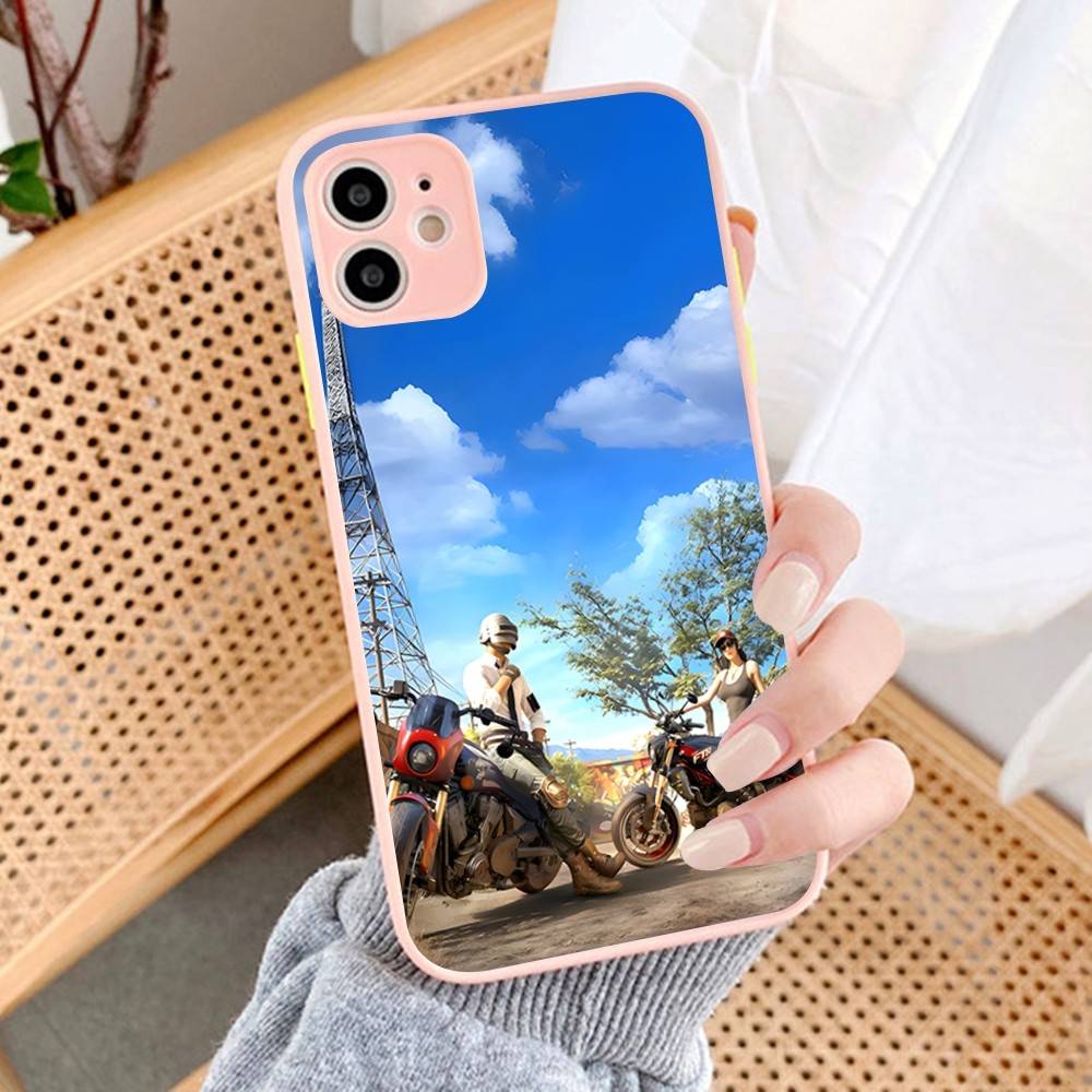 Game P-PUBG B-BATTLEGROUNDS Phone Cases for iPhone 16 15 14 Plus 13 12 11 Pro Max Matte Oft Bumper Phone Cover