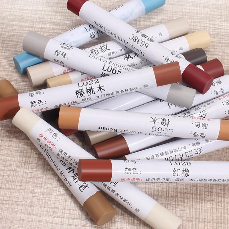 8Colors Waterproof Wooden Furniture Floor Repair Pen,Damaged Scratch Wood Patch Paint Crayon,Patching Paste for Home Improvement