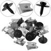 Car Decoration Set: 20 Fastener Washers, 40 Black Zinc-Plated Hex Head Self-Tapping Screws