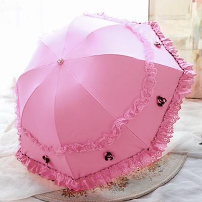 Sun Lace Umbrella Rain Women Sunscreen