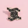Geometric Trendy Cartoon My Life Letter Brooch Colorful Alloy Pin For Lovers Fashion