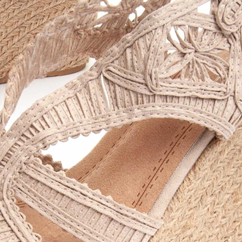 Sandalia Cuña De Esparto Para Mujer  Montevita  Spartsum10  89068
