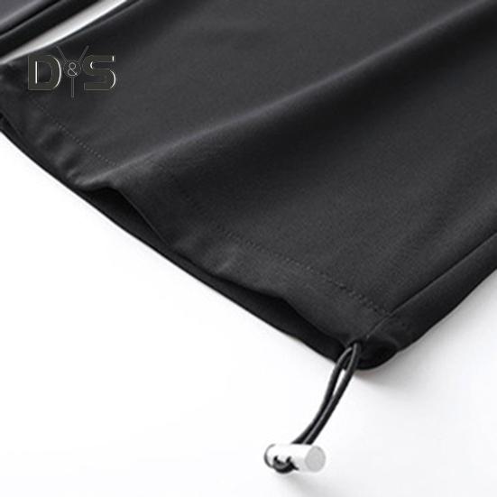 Pánské kalhoty se stahovací šňůrkou v pase, ležérní kalhoty jednobarevné, běžný střih, dlouhé kalhoty se zesílenými kapsami pro každodenní nošení