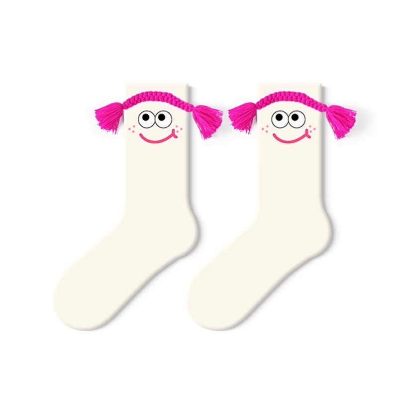 Deer Mi Dámské roztomilé zábavné podkolenky - Kolekce jaro/podzim 2025, DIY bezkosticový design