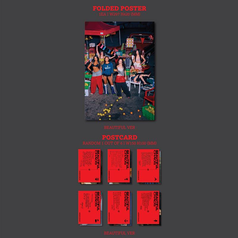 [PRE ORDER] KATSEYE – BEAUTIFUL CHAOS (Photobook Ver. Total 2 Versions)